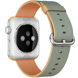 Ремешок Apple Ultra 49mm | 45mm | 44mm | 42mm Gold | Royal Blue Woven Nylon (MMA02) для Apple Watch - Фото 3