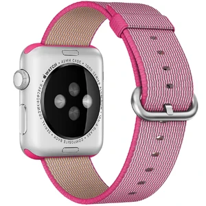 Ремешок Apple Ultra 49mm | 45mm | 44mm | 42mm Pink Woven Nylon (MMA22) для Apple Watch - Фото 3
