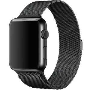 Ремінець Apple Ultra 49mm | 45mm | 44mm | 42mm Space Black Milanese Loop (MLJH2) для Apple Watch - Фото 3