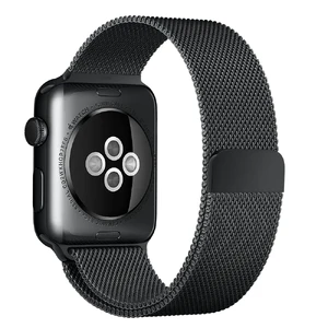 Ремінець Apple Ultra 49mm | 45mm | 44mm | 42mm Space Black Milanese Loop (MLJH2) для Apple Watch MLJH2 - Фото 1