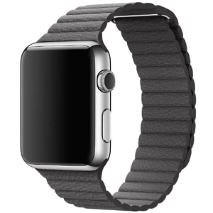 Ремінець Apple Leather Loop Storm Gray Medium (MMAQ2) для Apple Watch Ultra 49mm | 45mm | 44mm | 42mm MMAQ2 - Фото 1