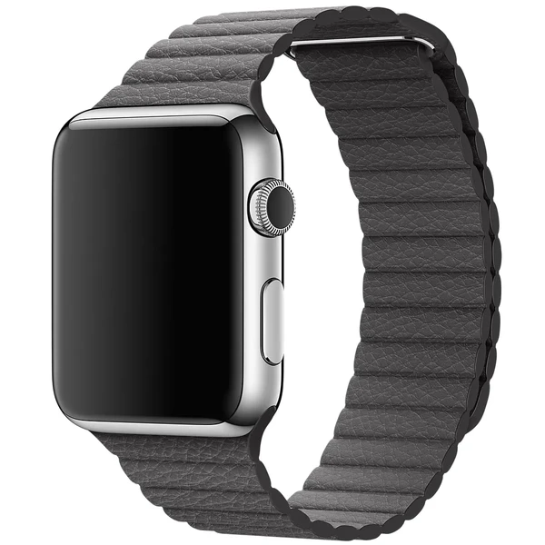 Ремінець Apple Leather Loop Storm Gray Medium (MMAQ2) для Apple Watch Ultra 49mm | 45mm | 44mm | 42mm у Рівному