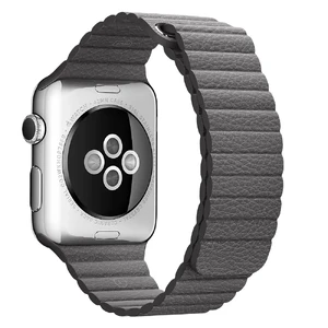 Ремінець Apple Leather Loop Storm Gray Medium (MMAQ2) для Apple Watch Ultra 49mm | 45mm | 44mm | 42mm - Фото 2