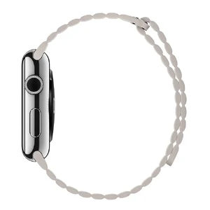 Ремінець Apple Leather Loop White Medium (MMAT2) для Apple Watch Ultra 49mm | 45mm | 44mm | 42mm - Фото 3