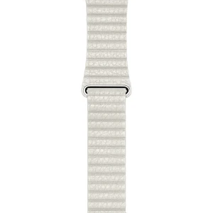 Ремінець Apple Leather Loop White Medium (MMAT2) для Apple Watch Ultra 49mm | 45mm | 44mm | 42mm - Фото 5