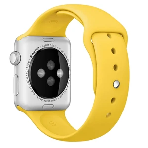 Ремінець Apple Ultra 49mm | 45mm | 44mm | 42mm Yellow Sport Band S | M & M | L (MM992) для Apple Watch - Фото 4