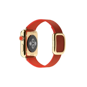 Смарт-часы Apple Watch Edition 38mm 18-Karat Yellow Gold Modern Buckle Bright Red - Фото 2
