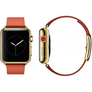 Смарт-часы Apple Watch Edition 38mm 18-Karat Yellow Gold Modern Buckle Bright Red - Фото 4