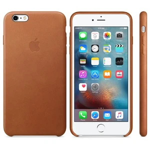 Кожаный чехол Apple Leather Case Saddle Brown (MKXC2) для iPhone 6 Plus | 6s Plus - Фото 2