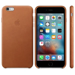 Кожаный чехол Apple Leather Case Saddle Brown (MKXC2) для iPhone 6 Plus | 6s Plus - Фото 4