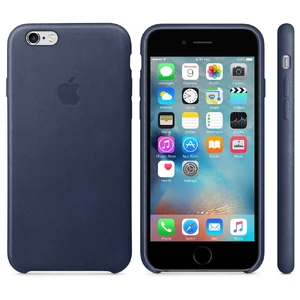 Шкіряний чохол Apple Leather Case Midnight Blue (MKXU2) для iPhone 6s - Фото 2