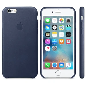 Шкіряний чохол Apple Leather Case Midnight Blue (MKXU2) для iPhone 6s - Фото 4