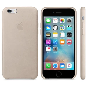 Шкіряний чохол Apple Leather Case Rose Gray (MKXV2) для iPhone 6s - Фото 4