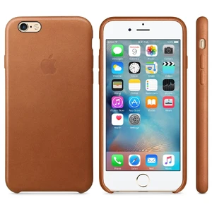 Кожаный чехол Apple Leather Case Saddle Brown (MKXT2) для iPhone 6s - Фото 3