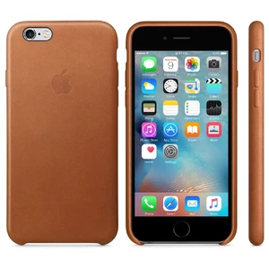 Кожаный чехол Apple Leather Case Saddle Brown (MKXT2) для iPhone 6s - Фото 4
