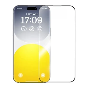 Захисне скло з рамкою для поклейки Baseus Sapphire Series HD для iPhone 16 | 15