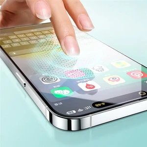 Защитное стекло с рамкой для поклейки Baseus Sapphire Series HD для iPhone 15 Pro Max - Фото 4