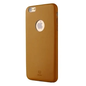 Ультратонкий кожаный чехол Baseus Thin Case 1mm Yellow для iPhone 6 Plus | 6s Plus - Фото 2
