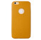 Ультратонкий кожаный чехол Baseus Thin Case 1mm Yellow для iPhone 6 Plus | 6s Plus  - Фото 1