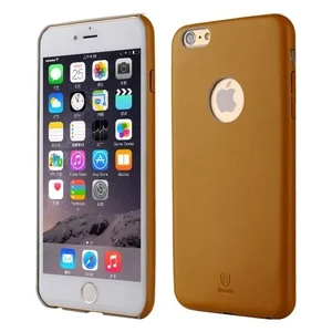 Ультратонкий кожаный чехол Baseus Thin Case 1mm Yellow для iPhone 6 Plus | 6s Plus - Фото 3
