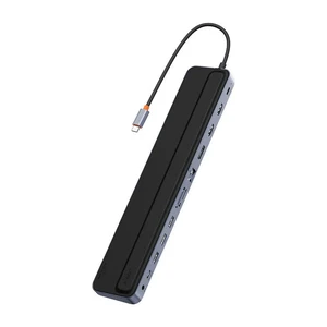 Хаб 11в1 Baseus Elitejoy Gen2 USB-C з роз'ємами HDMI 4K, VGA 4K, RJ45, USB-C, USB-A, кардридером SD/TF, Audio Jack, 100W PD для iPad | MacBook Pro/Air | Windows - Фото 2