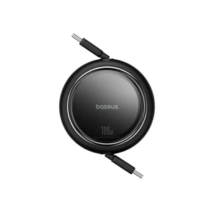 Кабель Type-C to Type-C для зарядки и передачи данных Baseus Free2Draw Mini Retractable Cable Black 100W (1m) - Фото 3