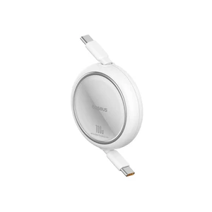 Кабель Type-C to Type-C для зарядки и передачи данных Baseus Free2Draw Mini Retractable Cable White 100W (1m) P10364500211-00 - Фото 1