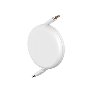 Кабель Type-C to Type-C для зарядки и передачи данных Baseus Free2Draw Mini Retractable Cable White 100W (1m) - Фото 2
