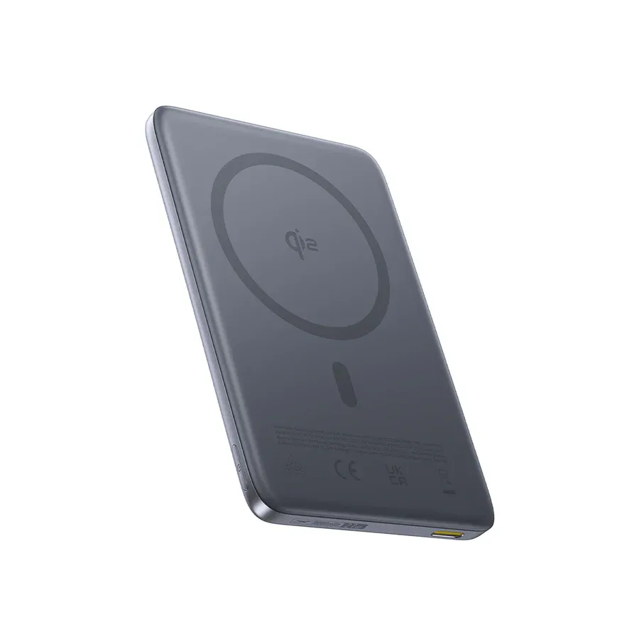 Портативное зарядное устройство Baseus PicoGo Ultra-Slim Qi2 Magnetic Power Bank 10000mAh Grey