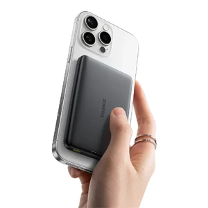 Портативний зарядний пристрій Baseus PicoGo Ultra-Slim Qi2 Magnetic Power Bank 10000mAh Black - Фото 3