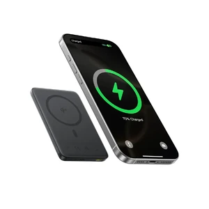 Портативний зарядний пристрій Baseus PicoGo Ultra-Slim Qi2 Magnetic Power Bank 10000mAh Black - Фото 4