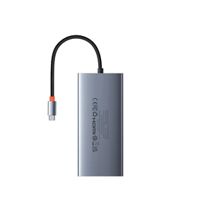 Хаб 13в1 Baseus Portaljoy USB-C Hub с разъемами 2 HDMI 4K, USB-C, USB-A, кардридером SD/TF, AUX 3.5, для iPad | MacBook Pro/Air - Фото 3