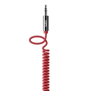 Акустичний кабель Belkin Coiled 3.5 AUX Red AV10126qe06 - Фото 1