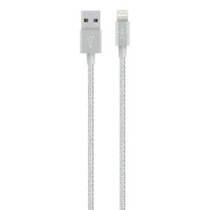 Металевий кабель Belkin MIXIT ↑ Metallic Lightning to USB Silver 1.2m