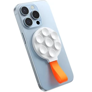 Универсальный магнитный держатель MagSafe с присоской iLoungeMax Joyroom White/Orange - Фото 2