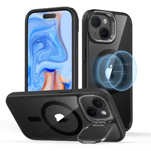 Защитный чехол с подставкой и поддержкой MagSafe ESR Classic Hybrid Case HaloLock Black для iPhone 15 - Фото 5