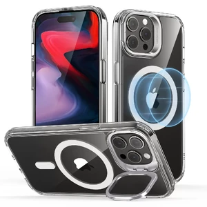 Захисний чохол з підставкою та підтримкою MagSafe ESR Classic Hybrid Case HaloLock Clear для iPhone 15 Pro Max - Фото 5