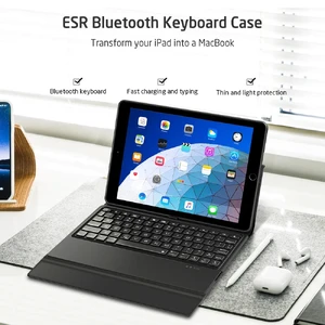 Чехол-клавиатура ESR Smart Folio Keyboard Black для iPad Pro 11" (2018) | Air 4 | 5 ENG + UA стикеры - Фото 3