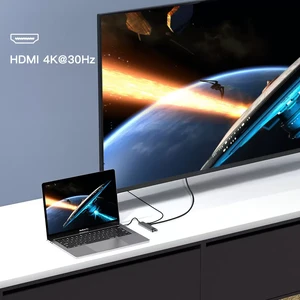 Мультифункциональный хаб 8 в 1 для MacBook/iPad с разъемами Thunderbolt, HDMI 4K, кардридером SD, USB-A, RJ45 | iLoungeMax Multifunctional - Фото 6