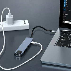 Мультифункциональный хаб 8 в 1 для MacBook/iPad с разъемами Thunderbolt, HDMI 4K, кардридером SD, USB-A, RJ45 | iLoungeMax Multifunctional - Фото 4