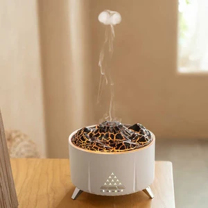 Масляний Bluetooth аромадифузор та зволожувач повітря з ефектом вогню | iLoungeMax Aroma Volcano Wood - Фото 3