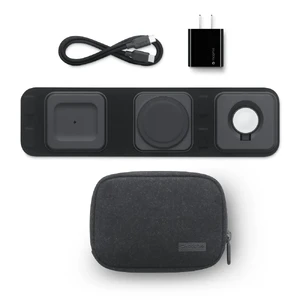 Портативная док-станция 3-в-1 mophie Travel Charger MagSafe для iPhone | Apple Watch | AirPods с быстрой зарядкой 15W - Фото 5
