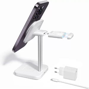 Док-станция ESR HaloLock Watch Wireless Charging Set 3-in-1 для iPhone | AirPods | Apple Watch + EU адаптер - Фото 2