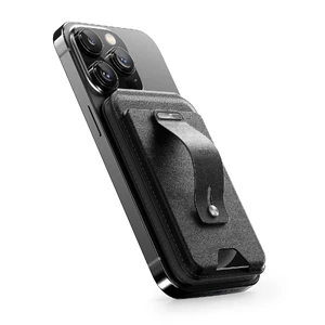 Шкіряний чохол-гаманець Find My із підставкою ESR HaloLock Geo Wallet Stand MagSafe Black для iPhone 15 | 14 | 13 | 12 - Фото 2