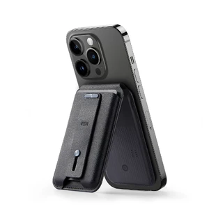 Шкіряний чохол-гаманець Find My із підставкою ESR HaloLock Geo Wallet Stand MagSafe Black для iPhone 15 | 14 | 13 | 12 - Фото 3