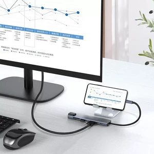 Мультифункциональный хаб 8 в 1 для MacBook/iPad с разъемами Thunderbolt, HDMI 4K, кардридером SD, USB-A, RJ45 | iLoungeMax Multifunctional - Фото 10