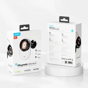 Магнітний автотримач MagSafe з бездротовою зарядкою Rock Qi2 Magnetic Wireless Charger для iPhone - Фото 2