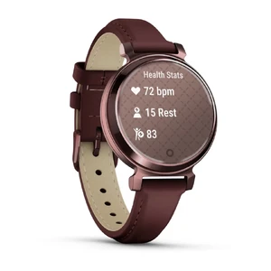 Смарт-часы Garmin Lily 2 Classic Dark Bronze с кожаным ремешком Mulberry Leather Band - Фото 2