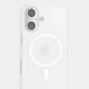 Ультра-тонкий чохол iLoungeMax Soft Touch MagSafe Frosted Clear для iPhone 16 - Фото 4