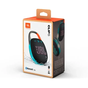 Портативна Bluetooth-колонка з карабіном JBL Clip 5 Black and Orange - Фото 9